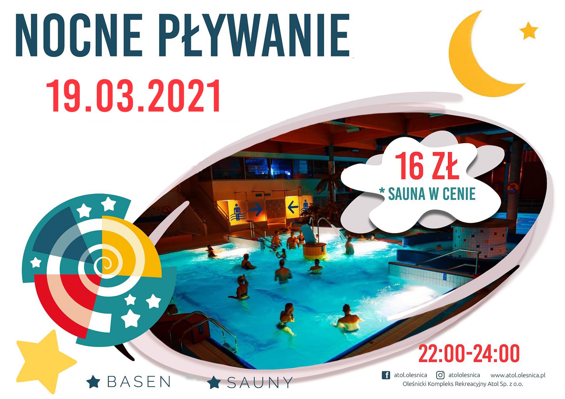 nocne pływanie